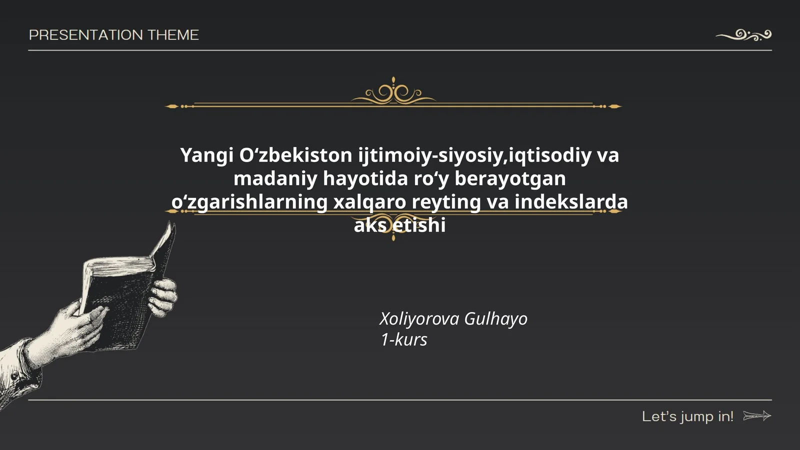 Yangi Oʻzbekiston ijtimoiy-siyosiy,iqtisodiy va madaniy hayotida roʻy berayotgan oʻzgarishlarning xalqaro reyting va indekslarda aks etishi
