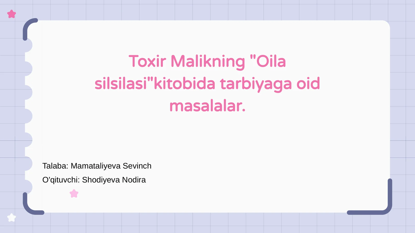 Oila silsilasi