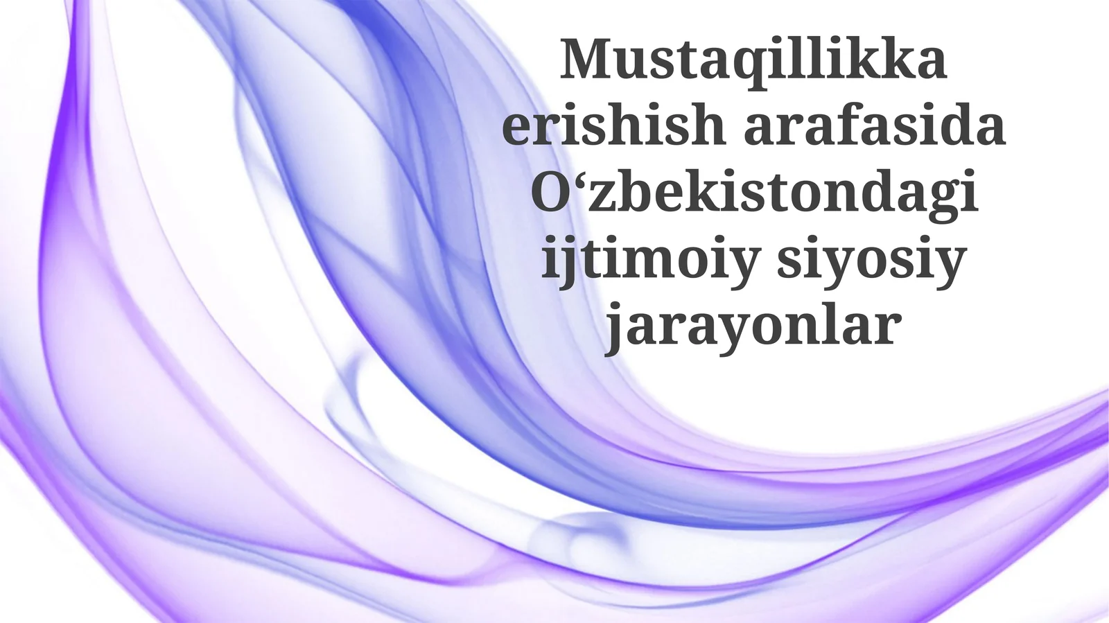 Mustaqillikdan Oldingi Ijtimoiy va Siyosiy Landshaft