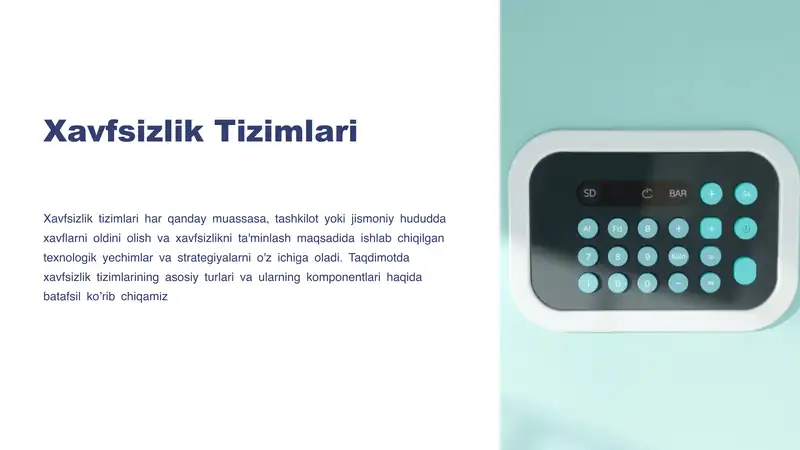 Xavfsizlik Tizimlari