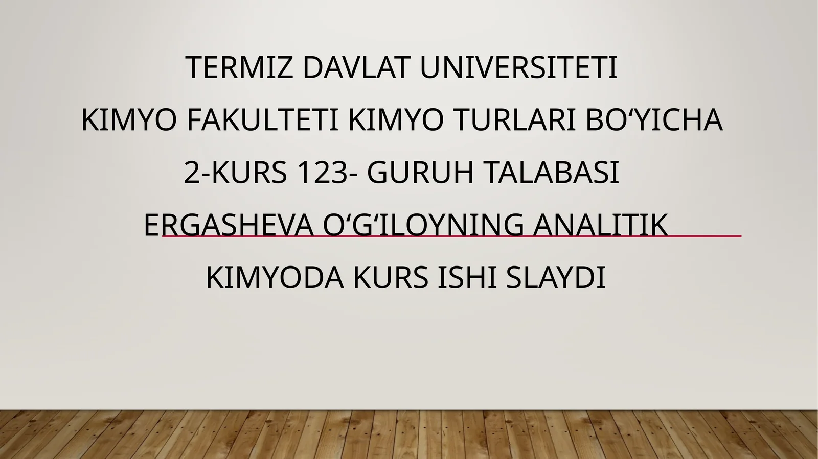 Tabiiy va oqova suvlardagi temirni fotometrik aniqlash