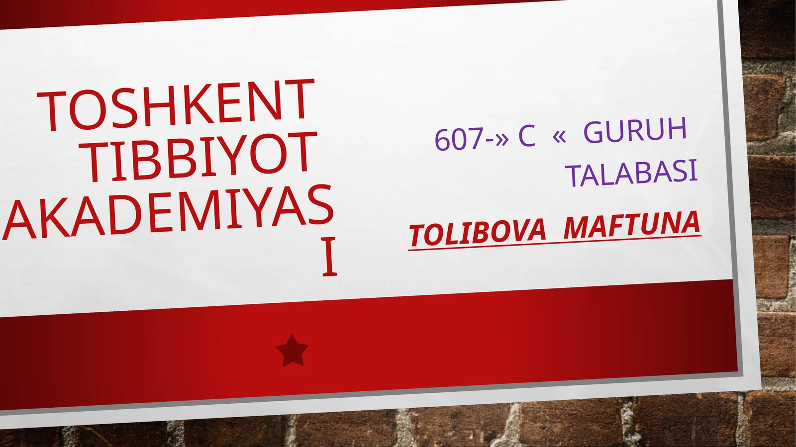 Revmatologiya bõlimi 2-etaj 1-palata
