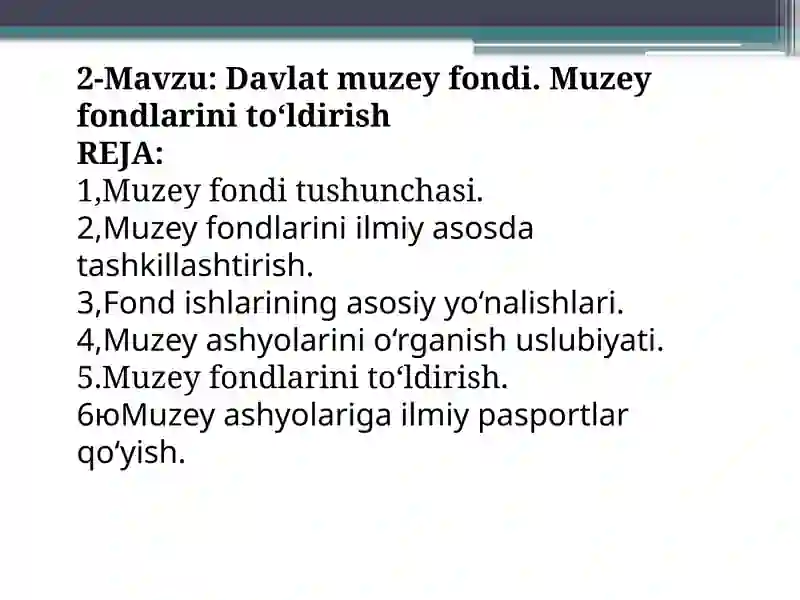 Davlat muzey fondi