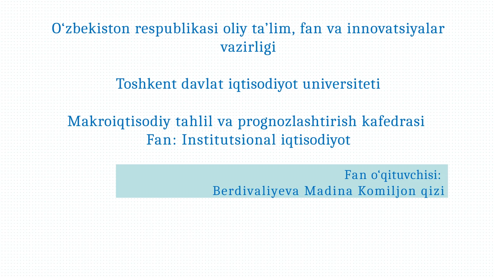 Rejavabozor institutlari
