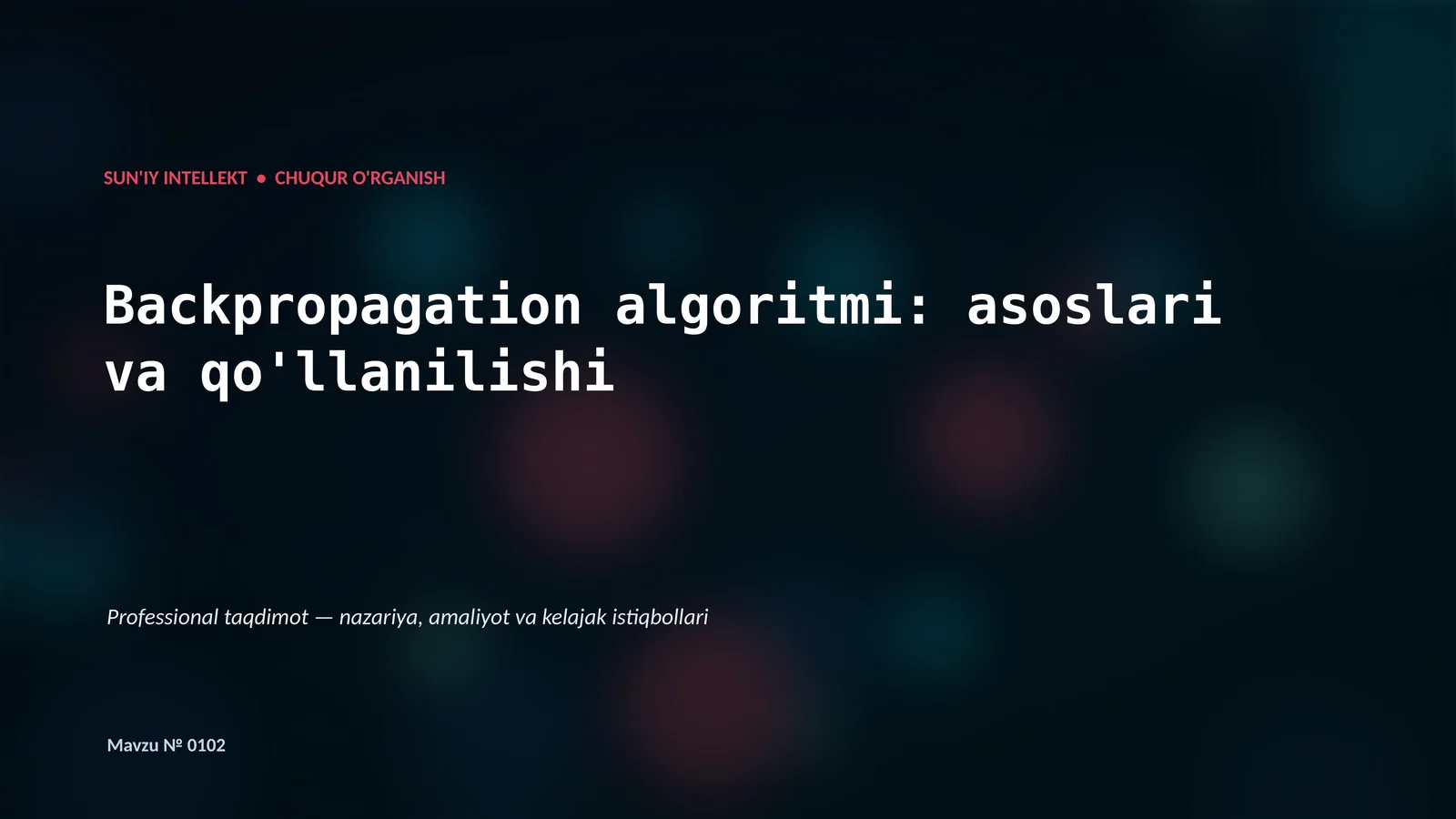Chuqur O'rganish