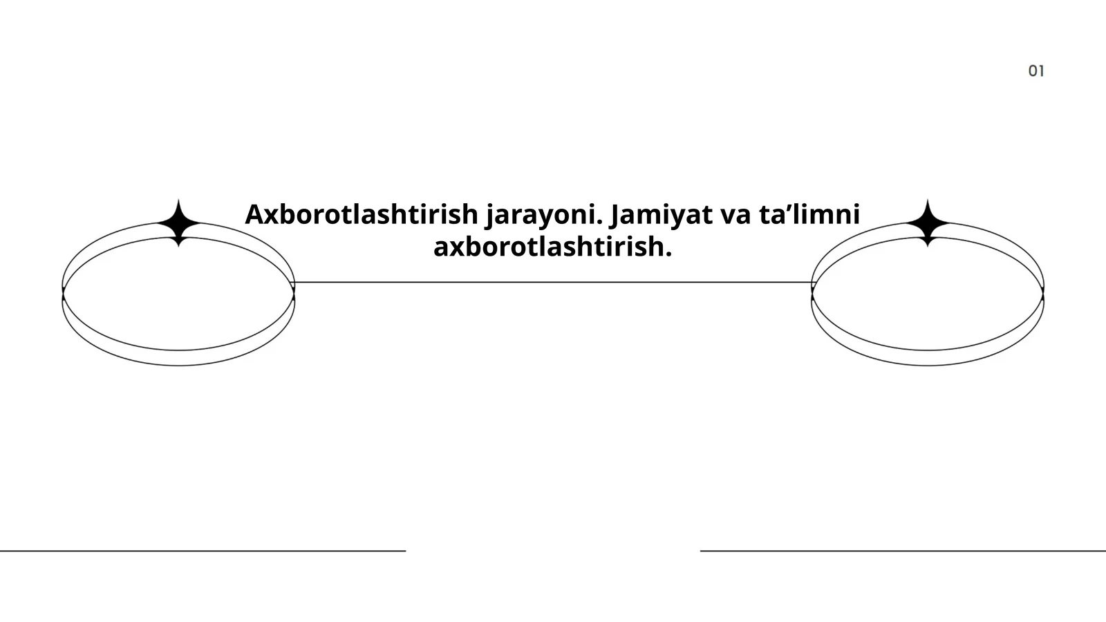 Axborotlashtirish jarayoni. Jamiyat va ta’limni axborotlashtirish