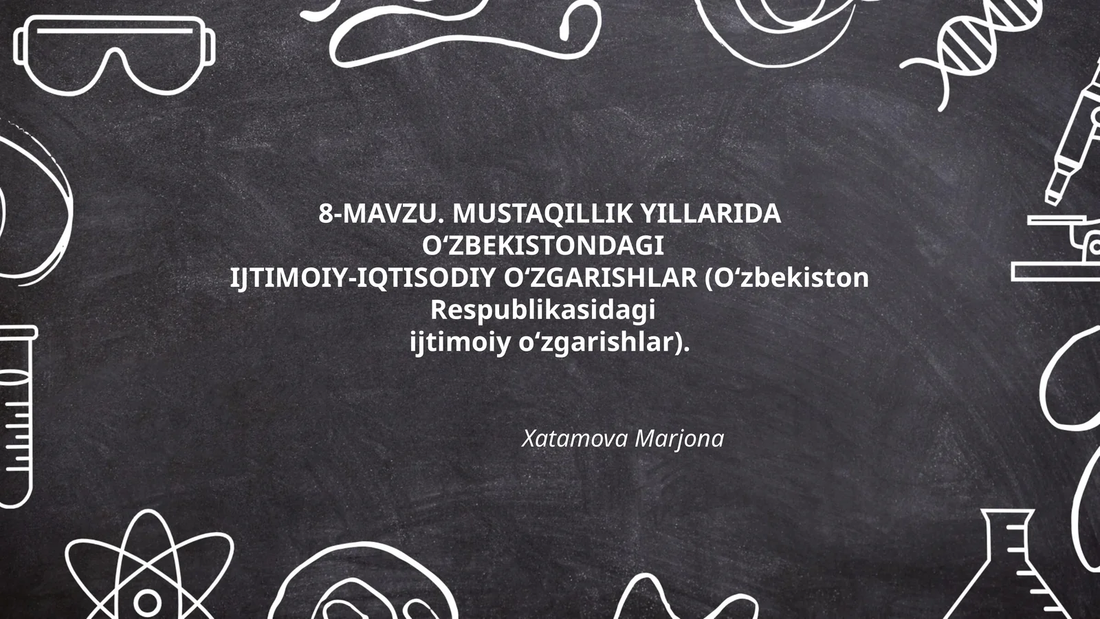 MUSTAQILLIK YILLARIDA O‘ZBEKISTONDAGI IJTIMOIY-IQTISODIY O‘ZGARISHLAR