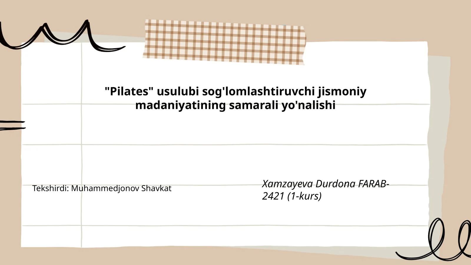 Pilatesning tarixi va rivojlanishi