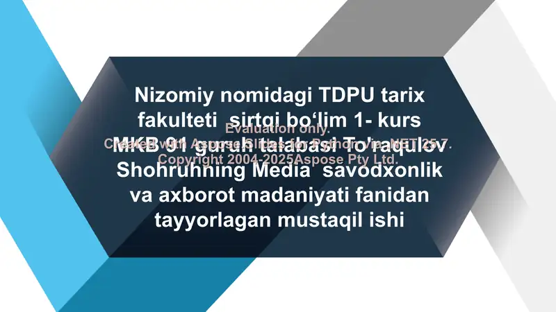 O‘zbekistonda axborot xavfsizligining ma'naviy va xuquqiy asoslari