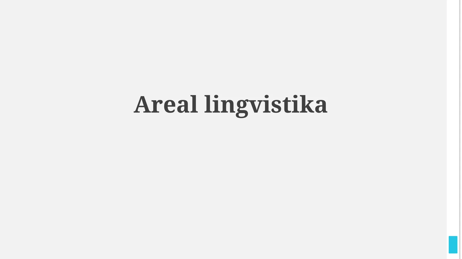 Areallingvistika