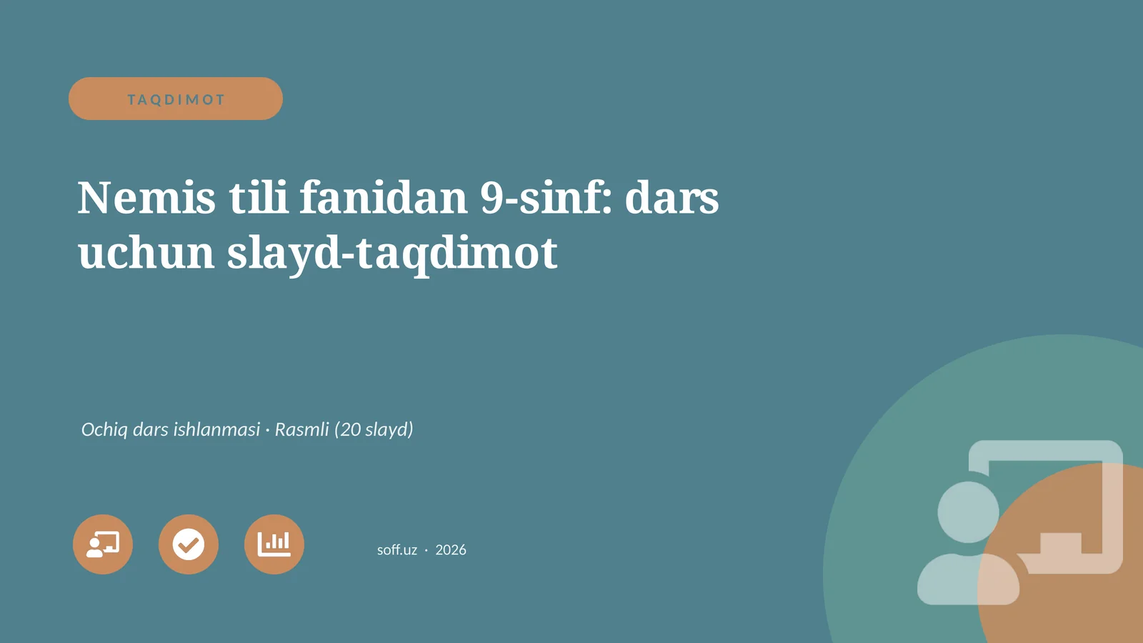 Nemis tili fanidan 9-sinf: dars uchun slayd-taqdimot