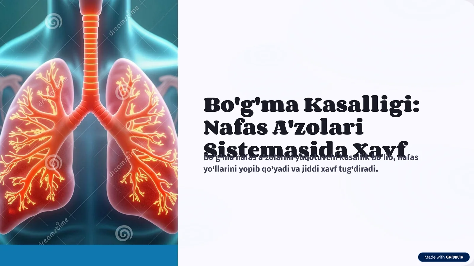 Bo'g'ma Kasalligi: Nafas A'zolari Sistemasida Xavf