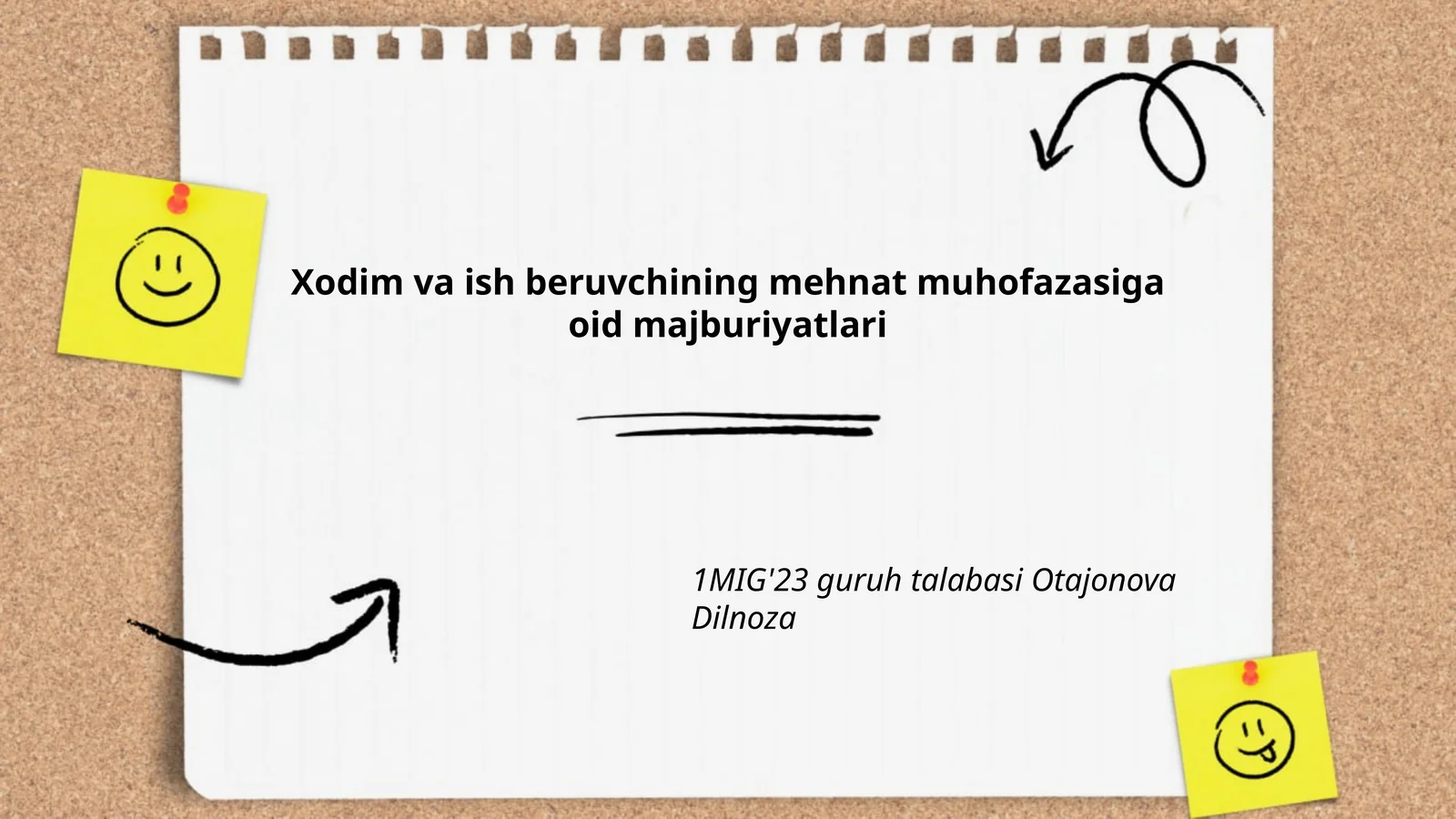Xodim va ish beruvchining mehnat muhofazasiga oid majburiyatlari