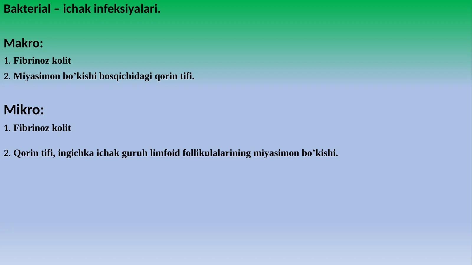 Bakterial–ichakinfeksiyalari