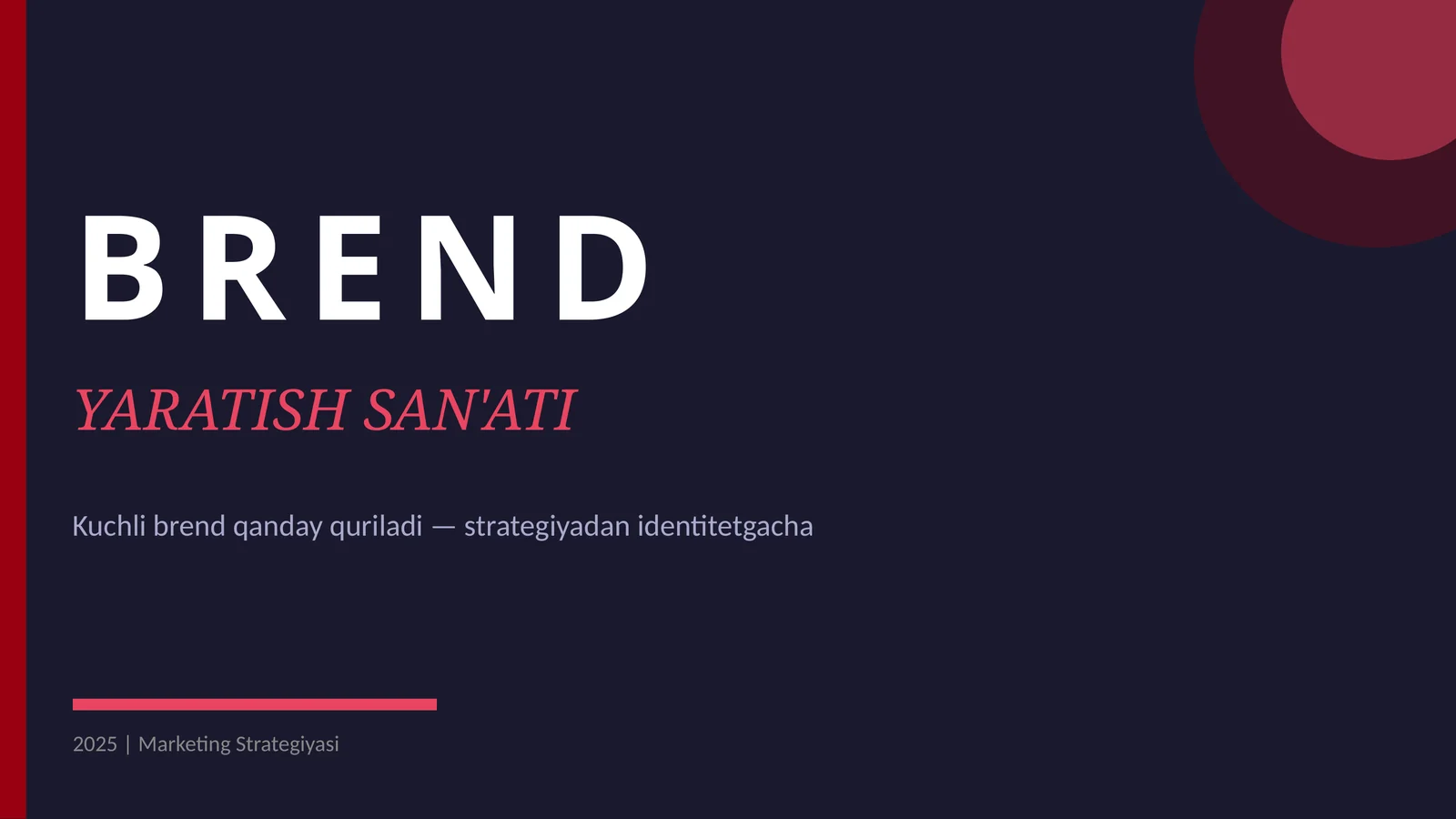 BREND YARATISH SAN'ATI