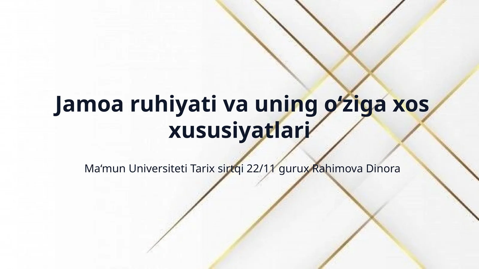 Jamoa ruhiyati va uning o‘ziga xos xususiyatlari