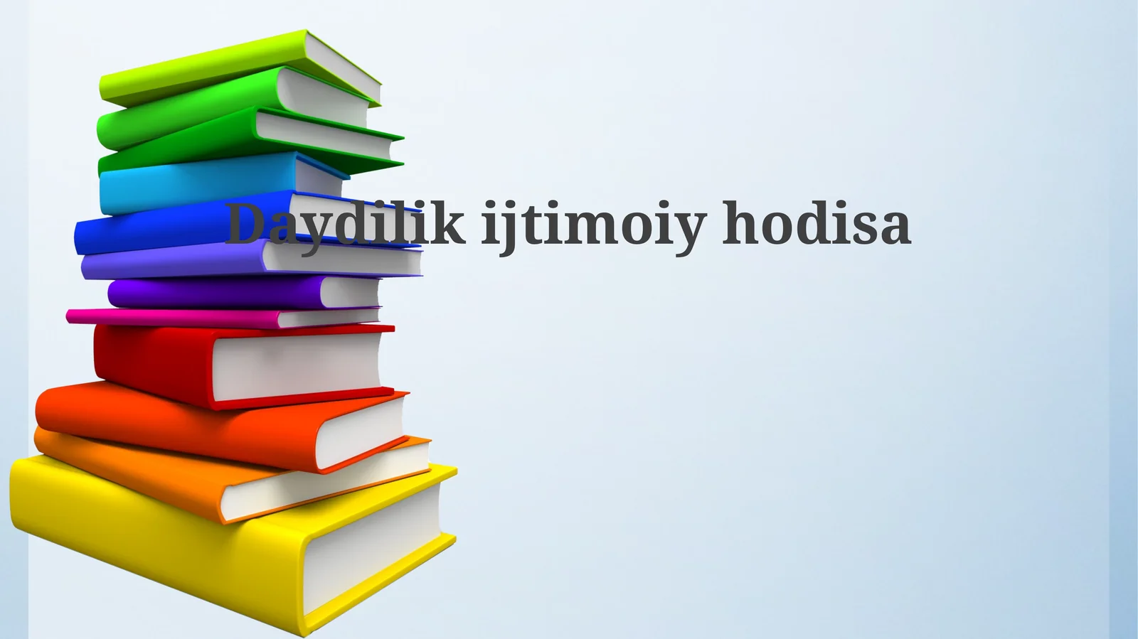 Kunduzgi Yorug'likning Ijtimoiy Ta'siri