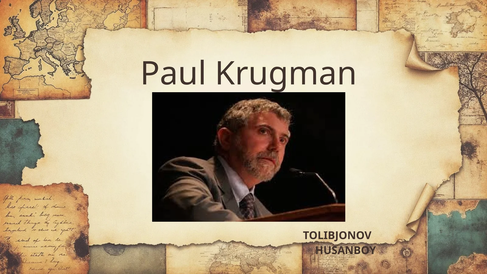 Paul Krugman va Iqtisodiyot