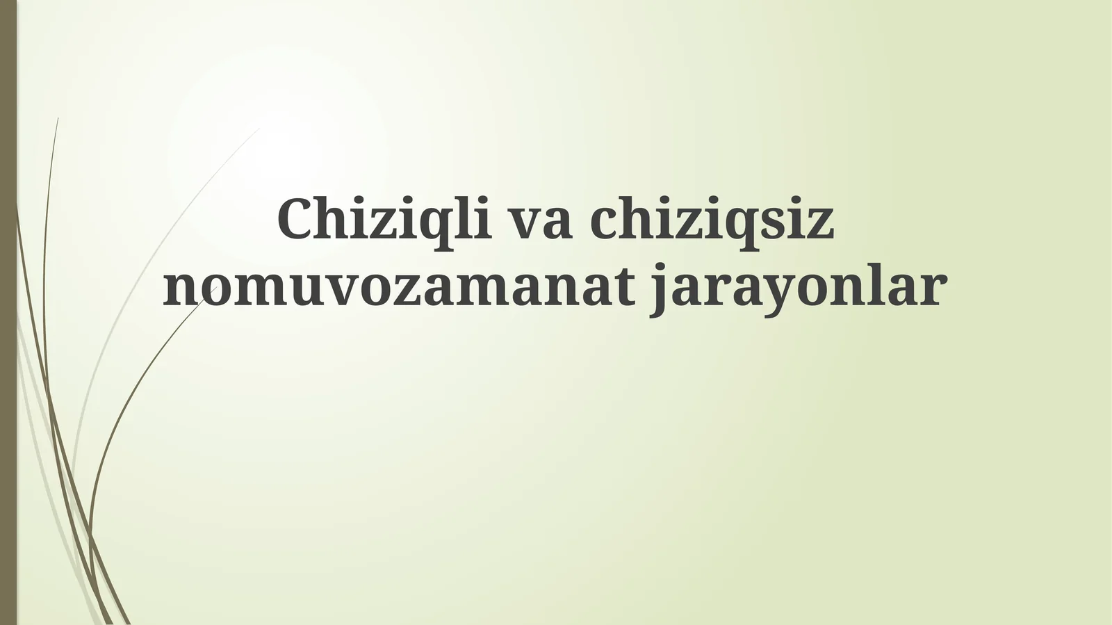 Chiziqli va chiziqsiz qaytmas jarayonlar termodinamikasining rivojlanishiga kirish