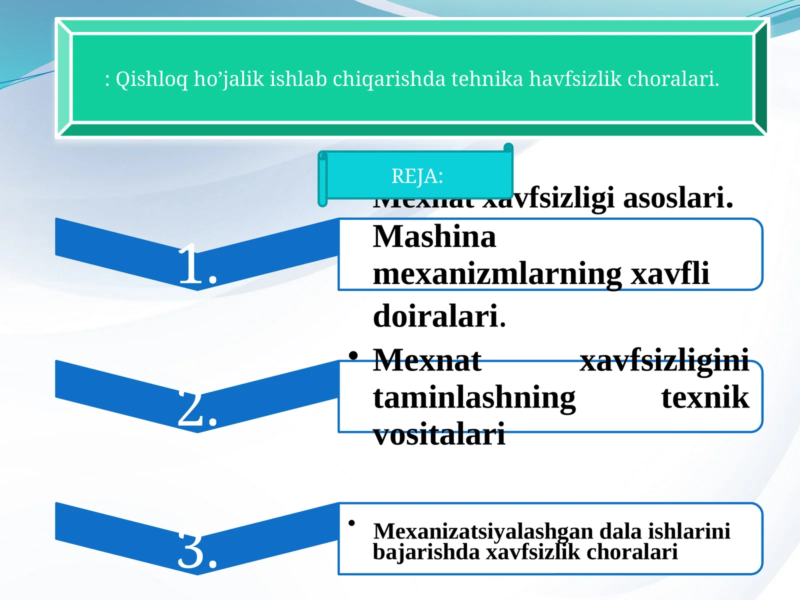 Ishlovchilarning mehnat xavsizligi