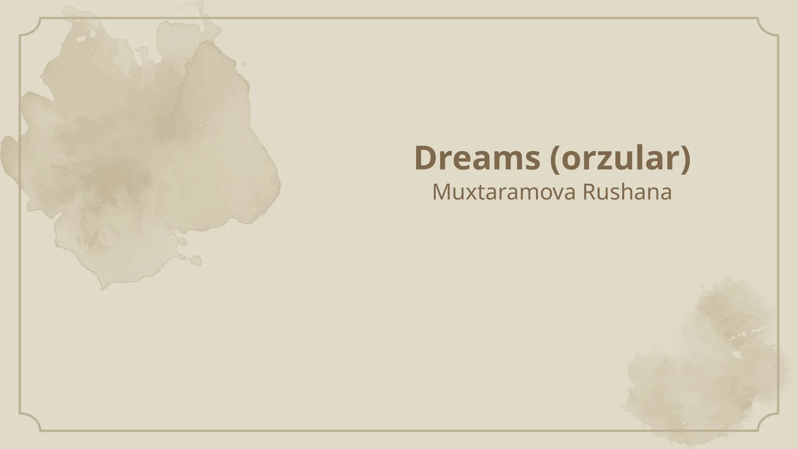 Orzular