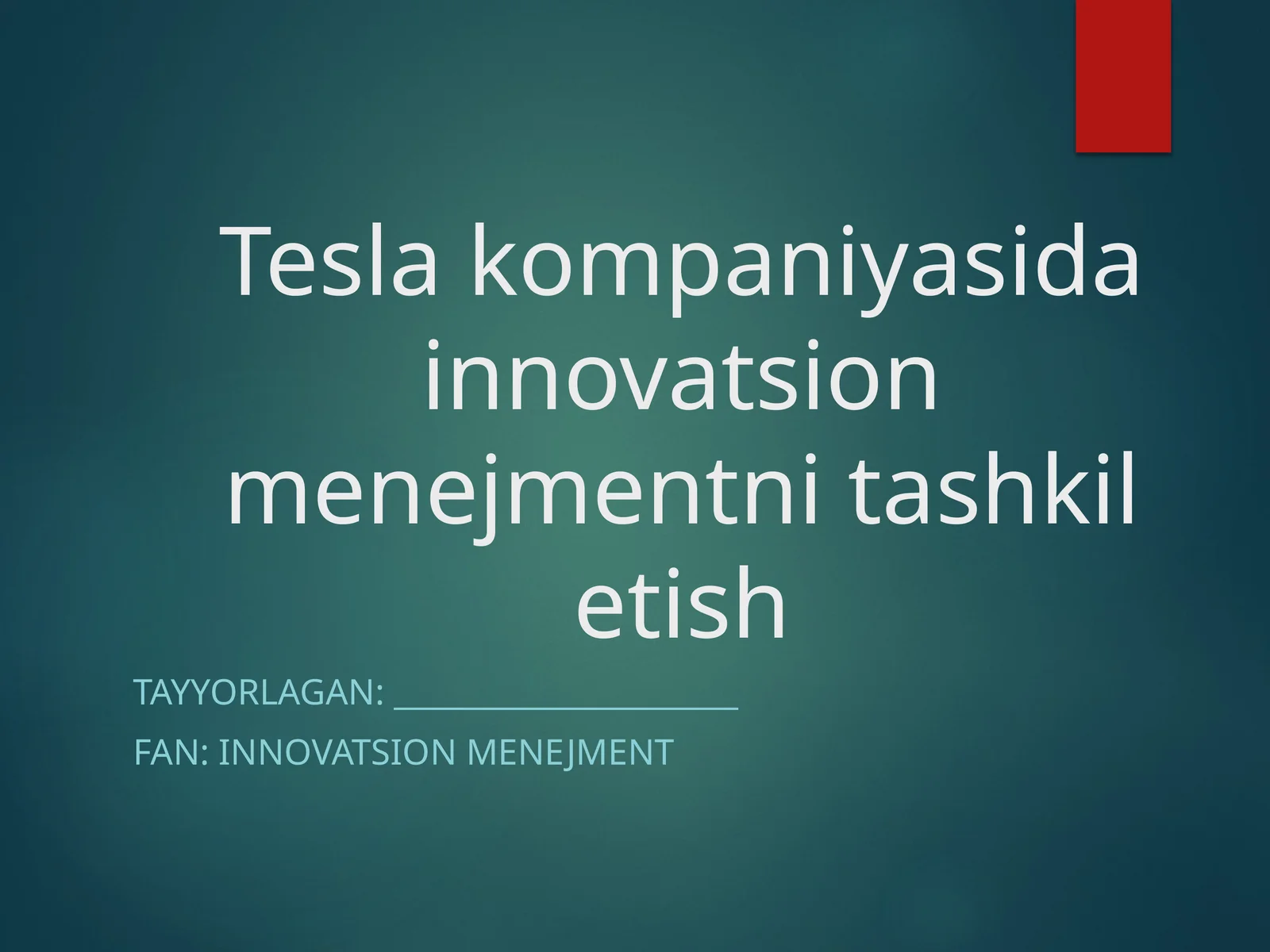 Innovatsion menejment