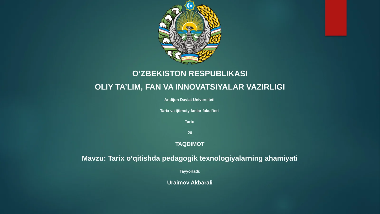 Pedagogik texnologiyalar: Ta'rif va tarix o'qitishdagi ahamiyati