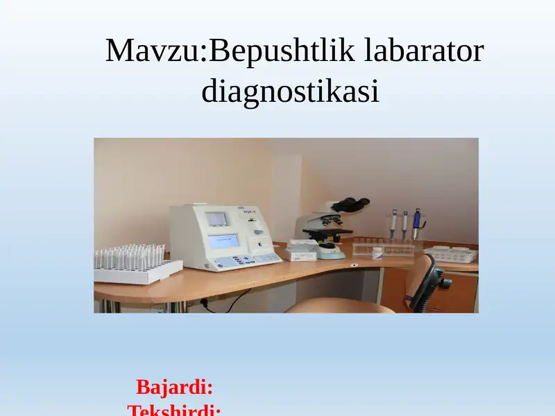 bepushtlik diagnostikasi ginikalogiya