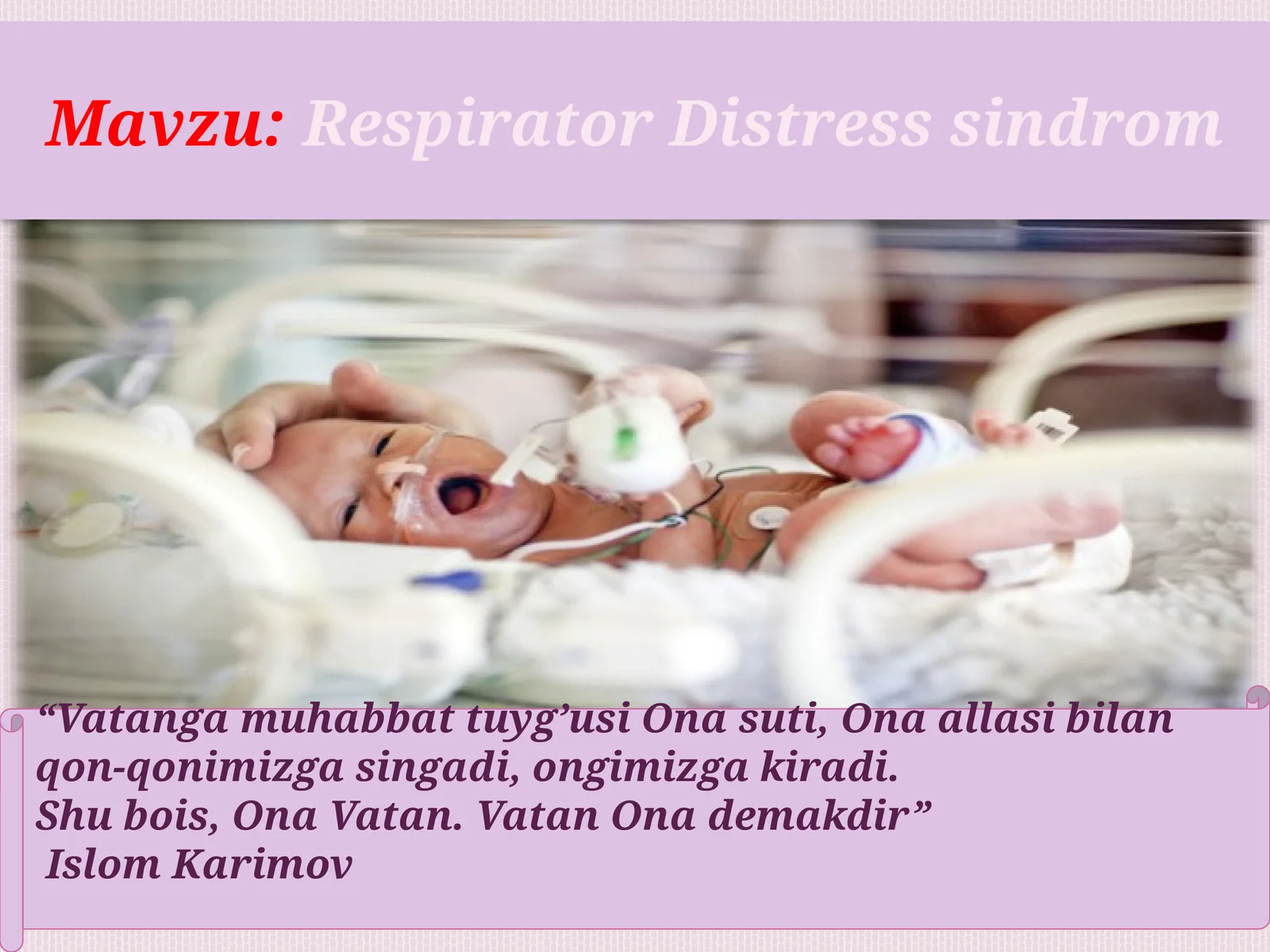 Respirator Distresssindrom