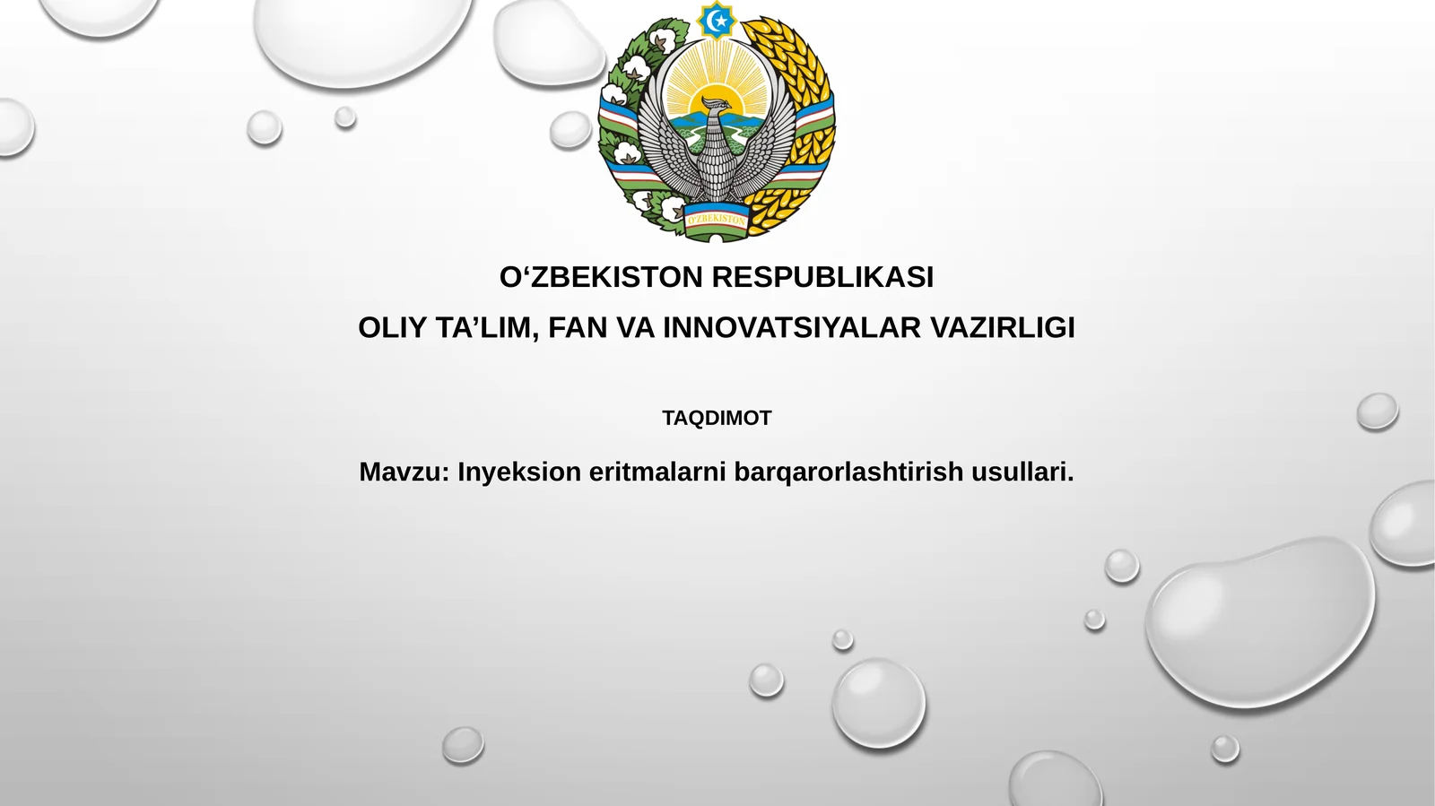 Inyeksioner itmalarni barqarorlashtirish usullari