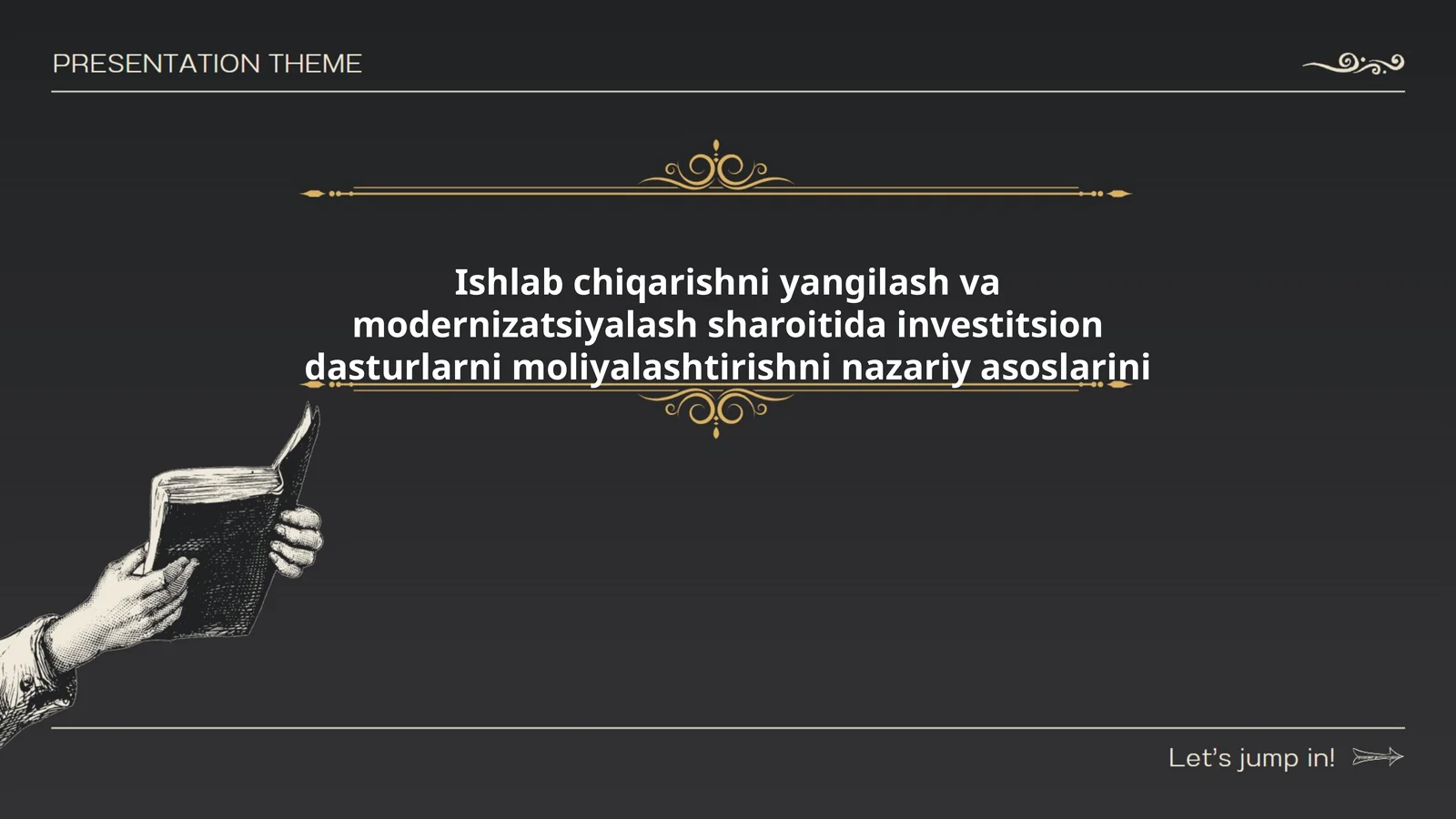 Ishlab chiqarishni yangilash va modernizatsiyalash sharoitida investitsion dasturlarni moliyalashtirishni nazariy asoslarini