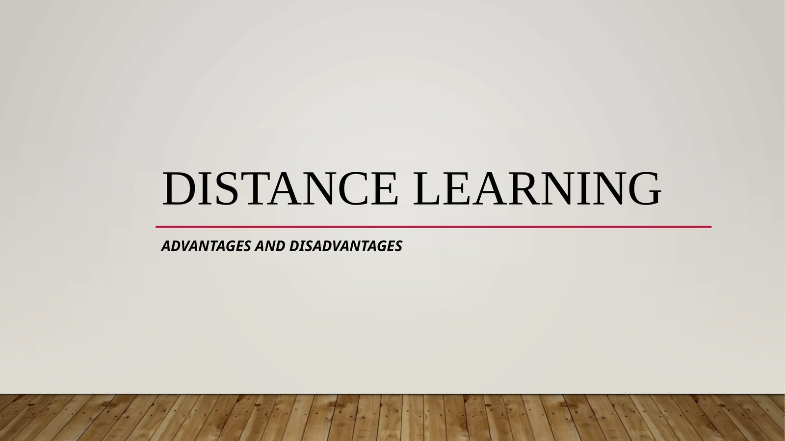 Introduction to Distance Learning