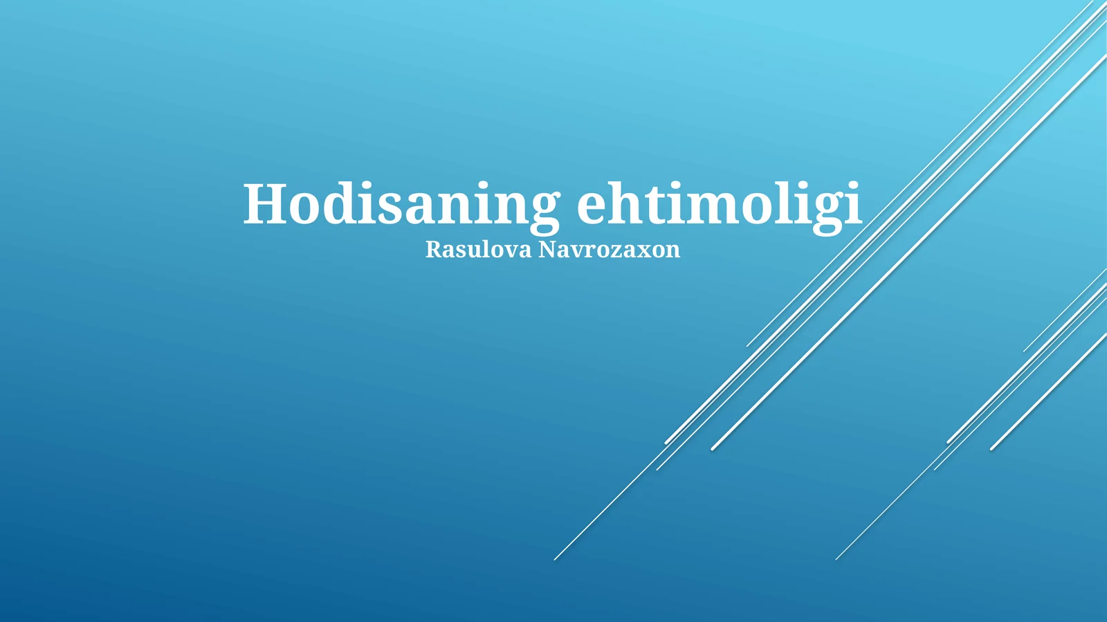 Hodisaning ehtimoligi
