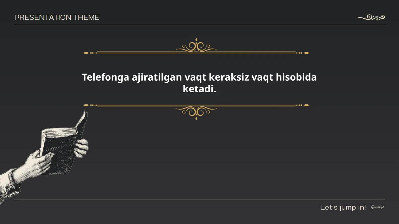 Telefonga ajratilgan vaqtning mahsuldorligi