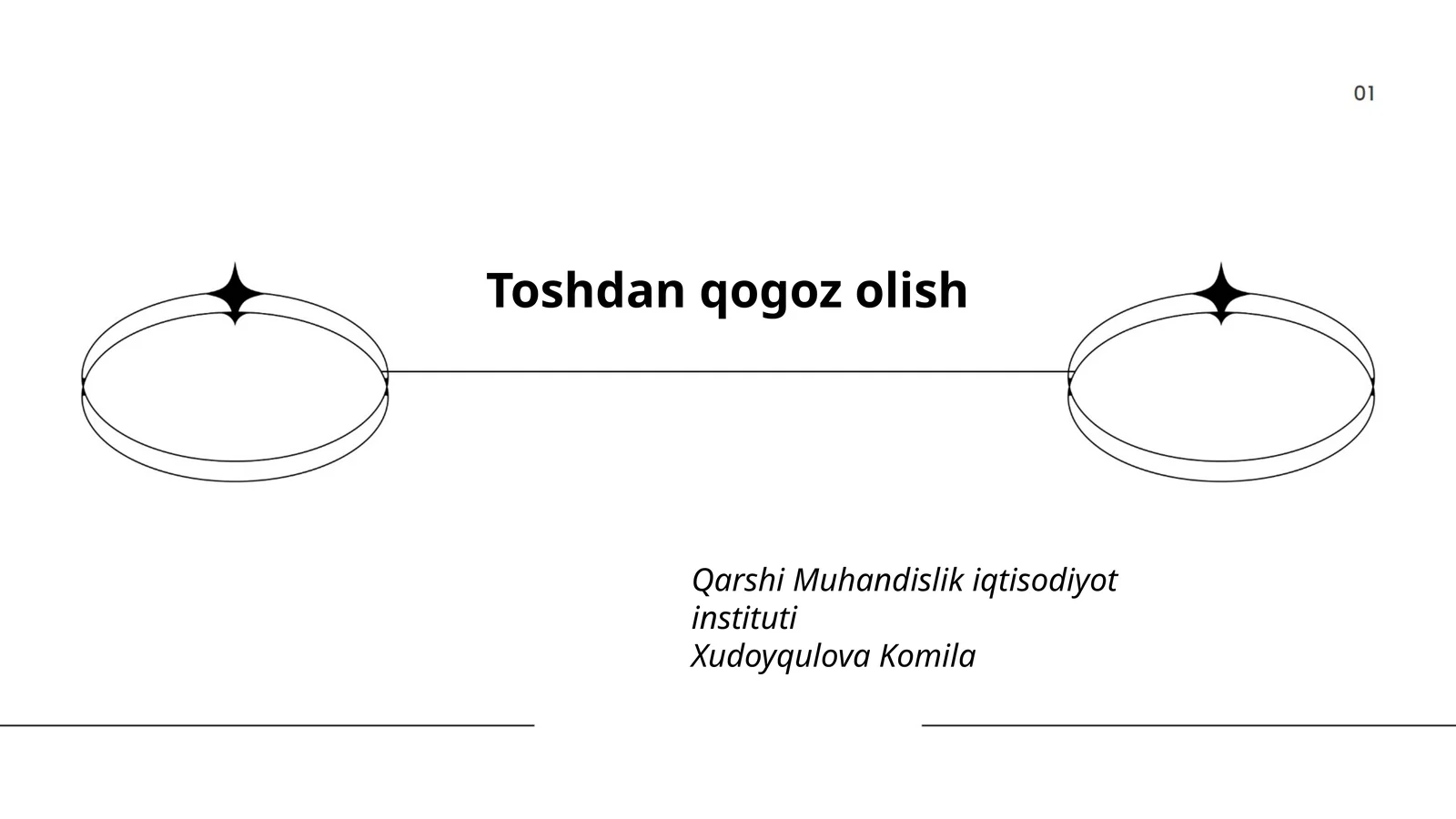 Toshdan qog'oz olish texnologiyasi