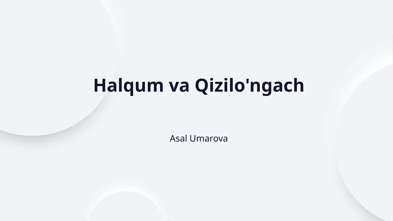 Halqum va Qizilo'ngach