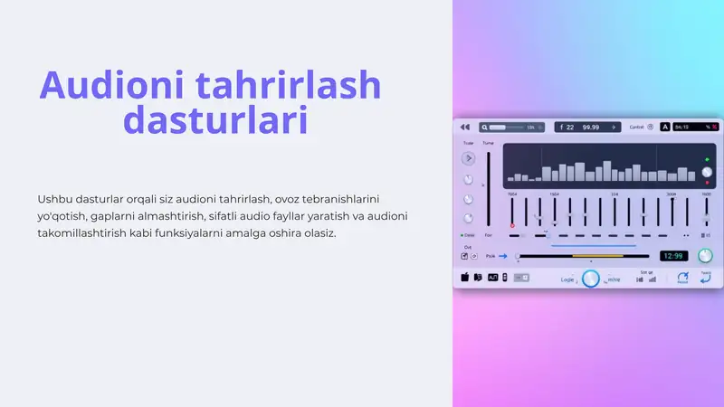 Audioni tahrirlash dasturlari