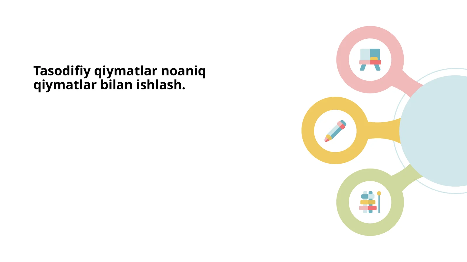 Tasodifiy qiymatlar noaniq qiymatlar bilan ishlash