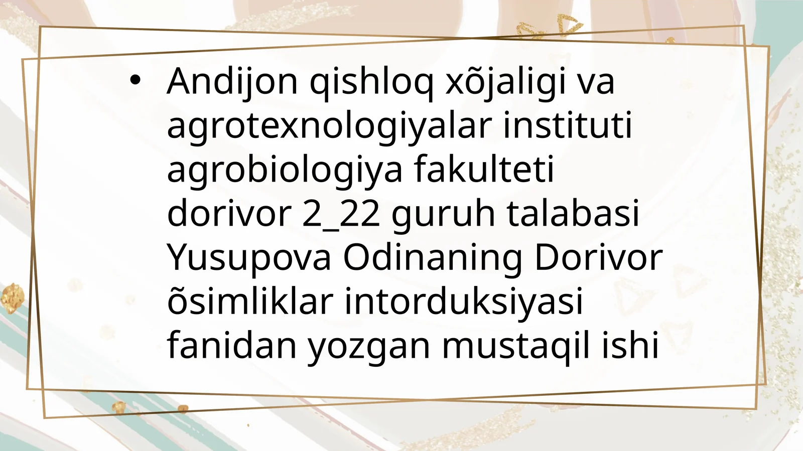 Dorivor o'simliklar introduksiyasi