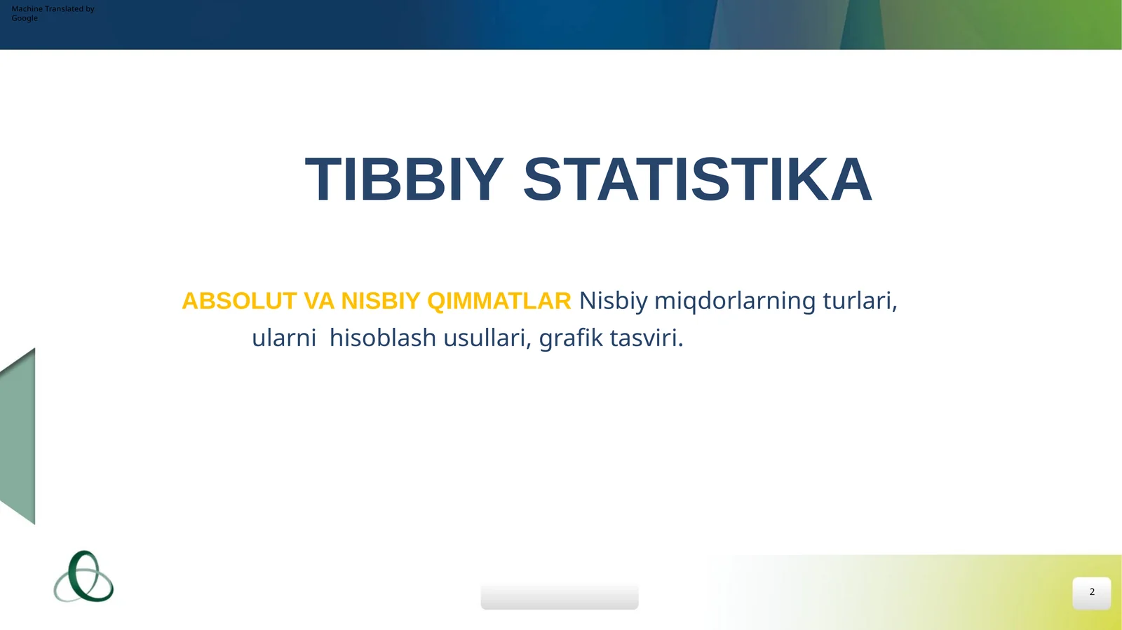 ABSOLUT VA NISBIY QIMMATLAR