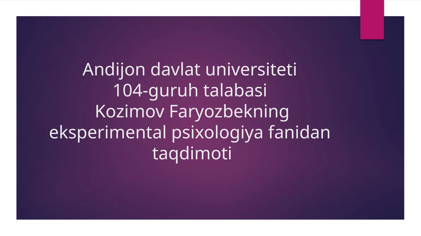 Shaxs hissiyotlarini eksperimental psixologiyada tadqiq etish
