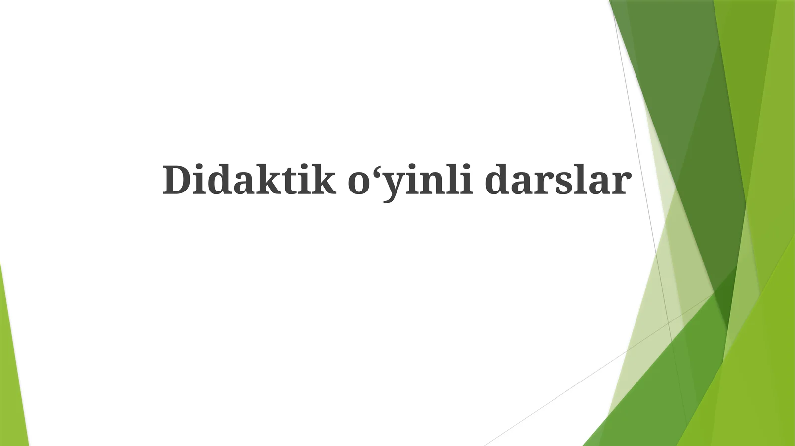 Didaktikoʻyinlidarslar