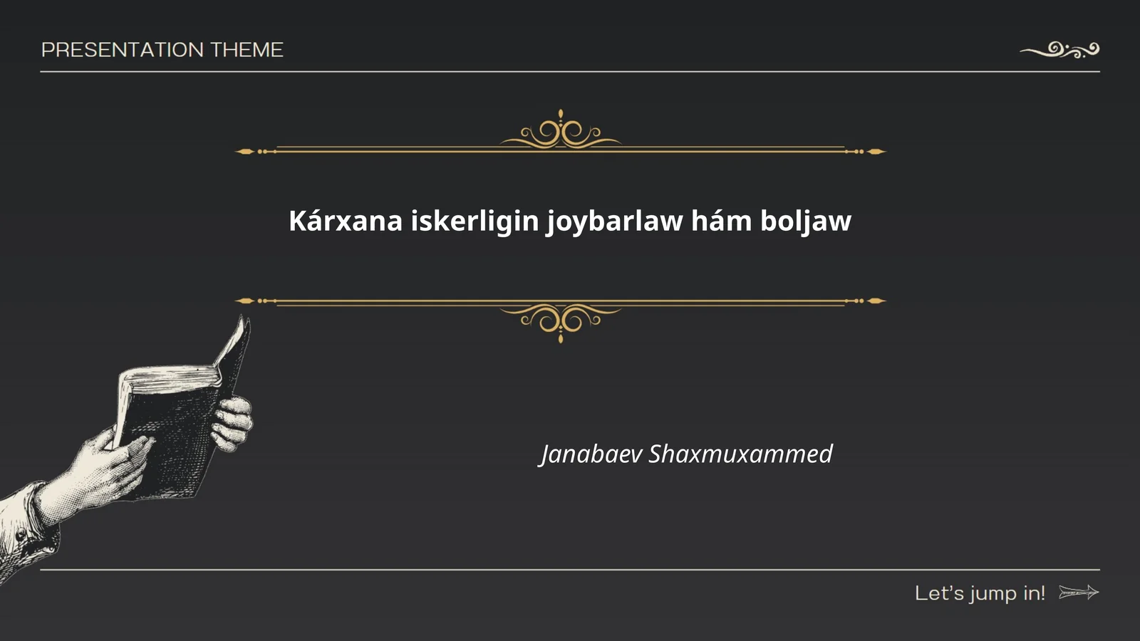 Kárxana iskerligin plánlaw hám wáqt menenjmenti
