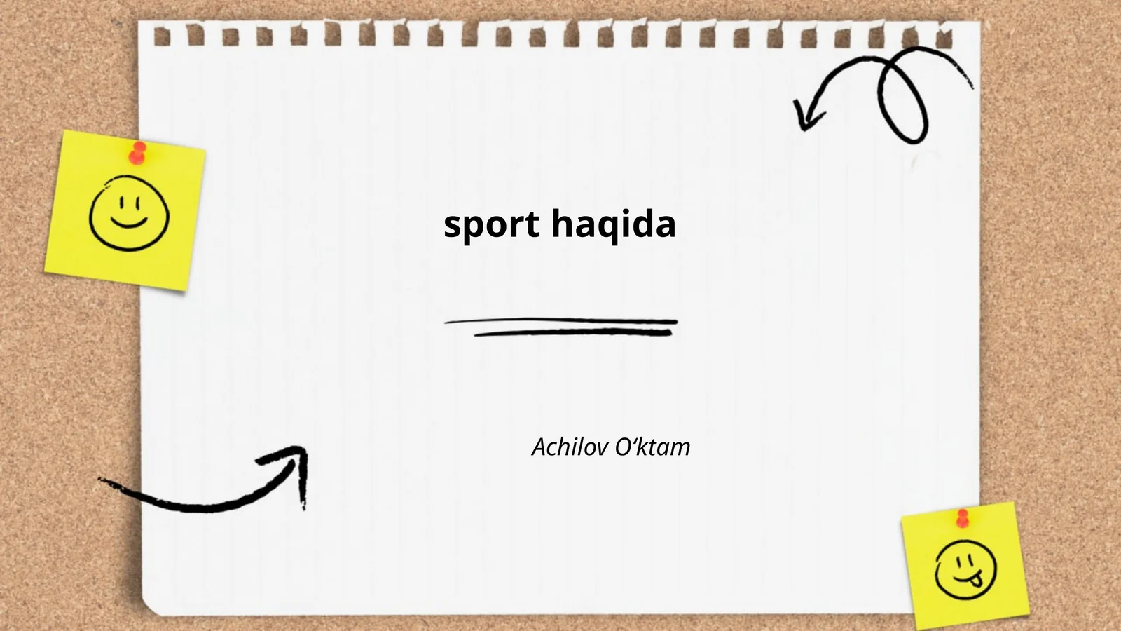 Sport haqida