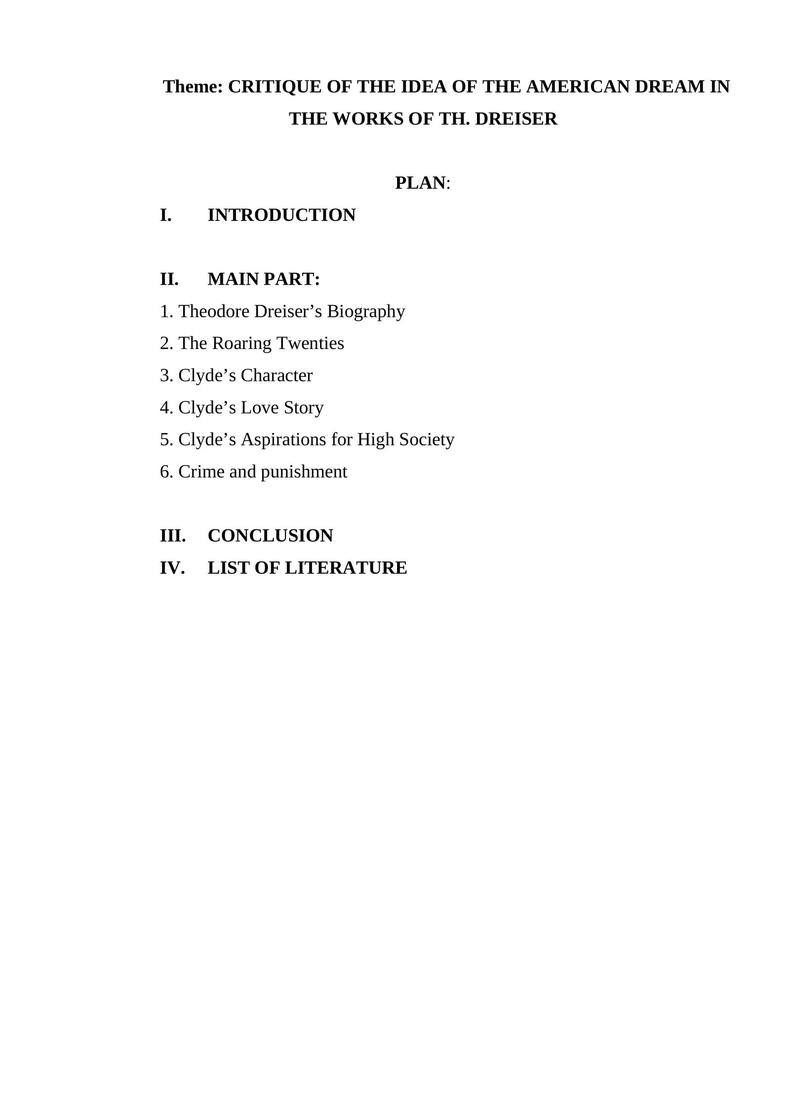 Theodore Dreiser’s "An American tragedy"