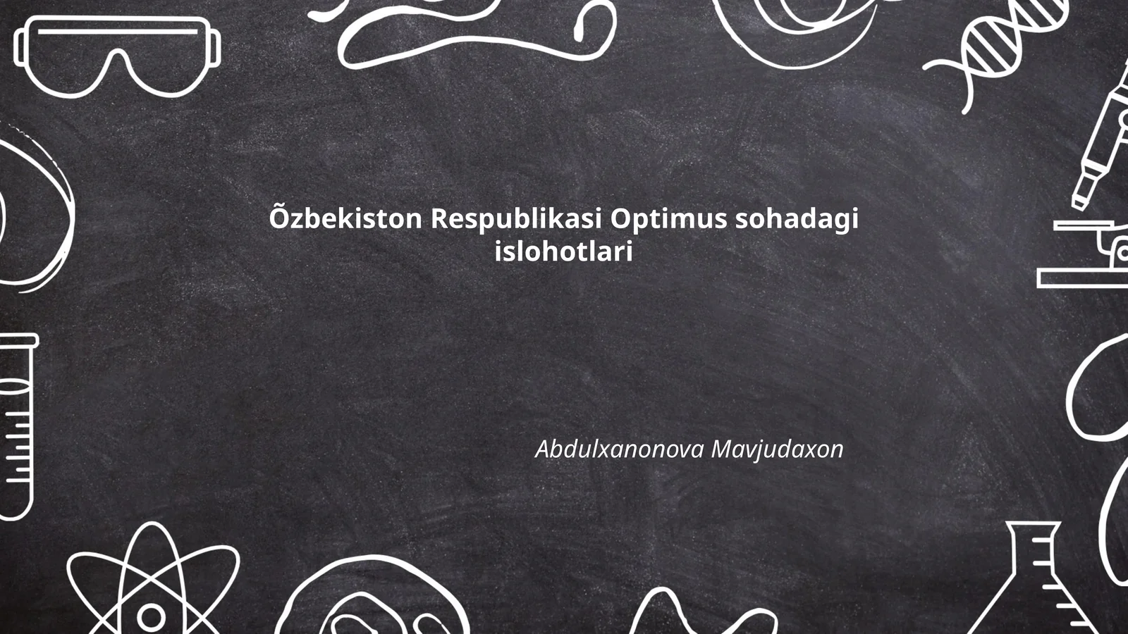 Optimus sohadagi islohotlari