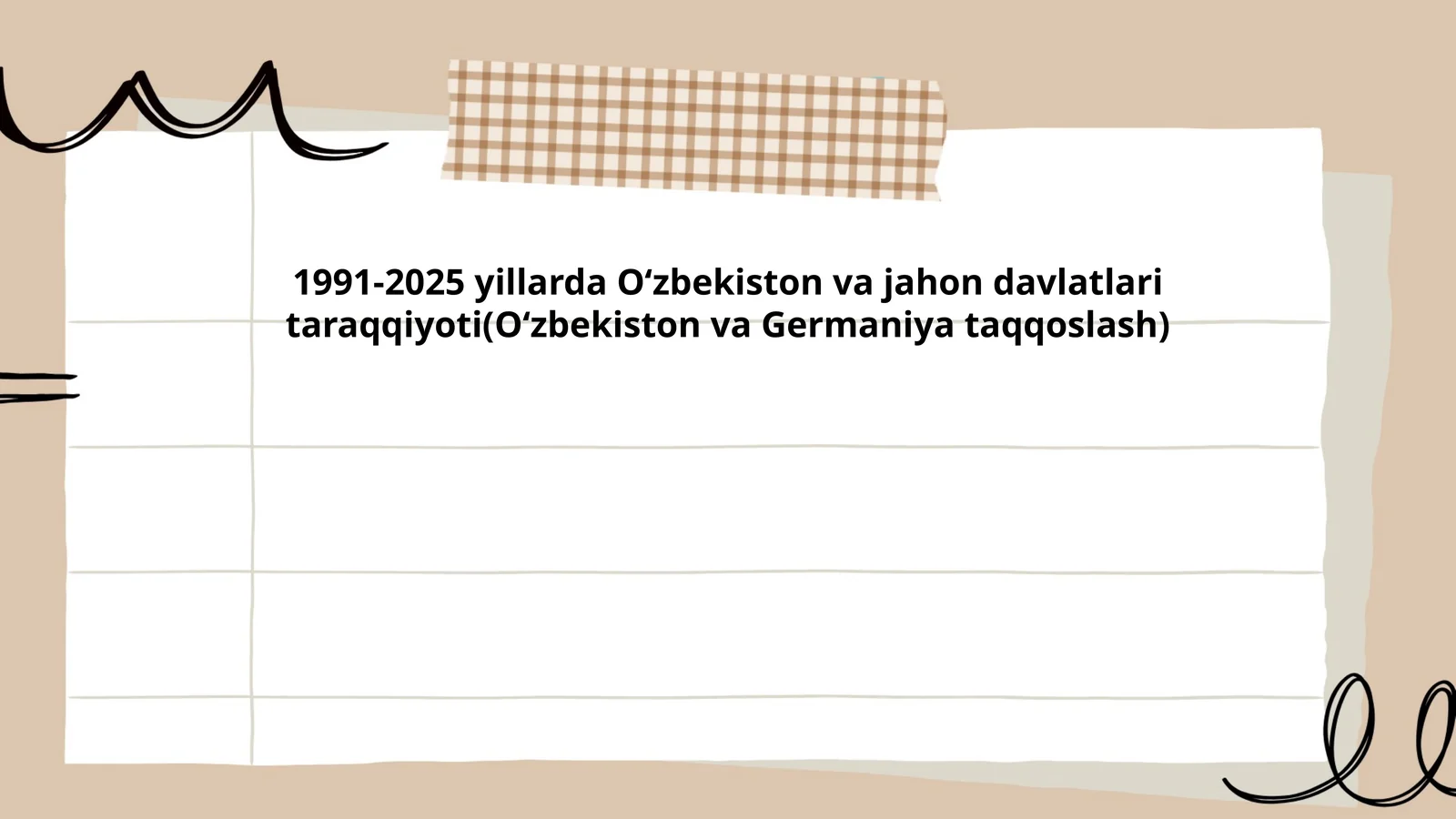 1991–2025 yillarda Oʻzbekiston va Germaniyaning iqtisodiy o‘sishi va YaIM dinamikasi