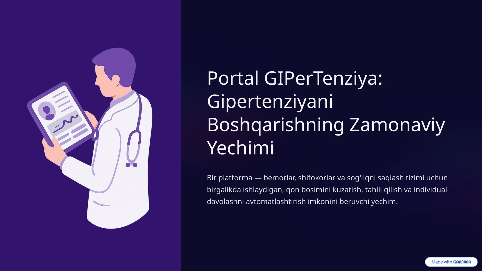 Portal GIPerTenziya: Gipertenziyani Boshqarishning Zamonaviy Yechimi