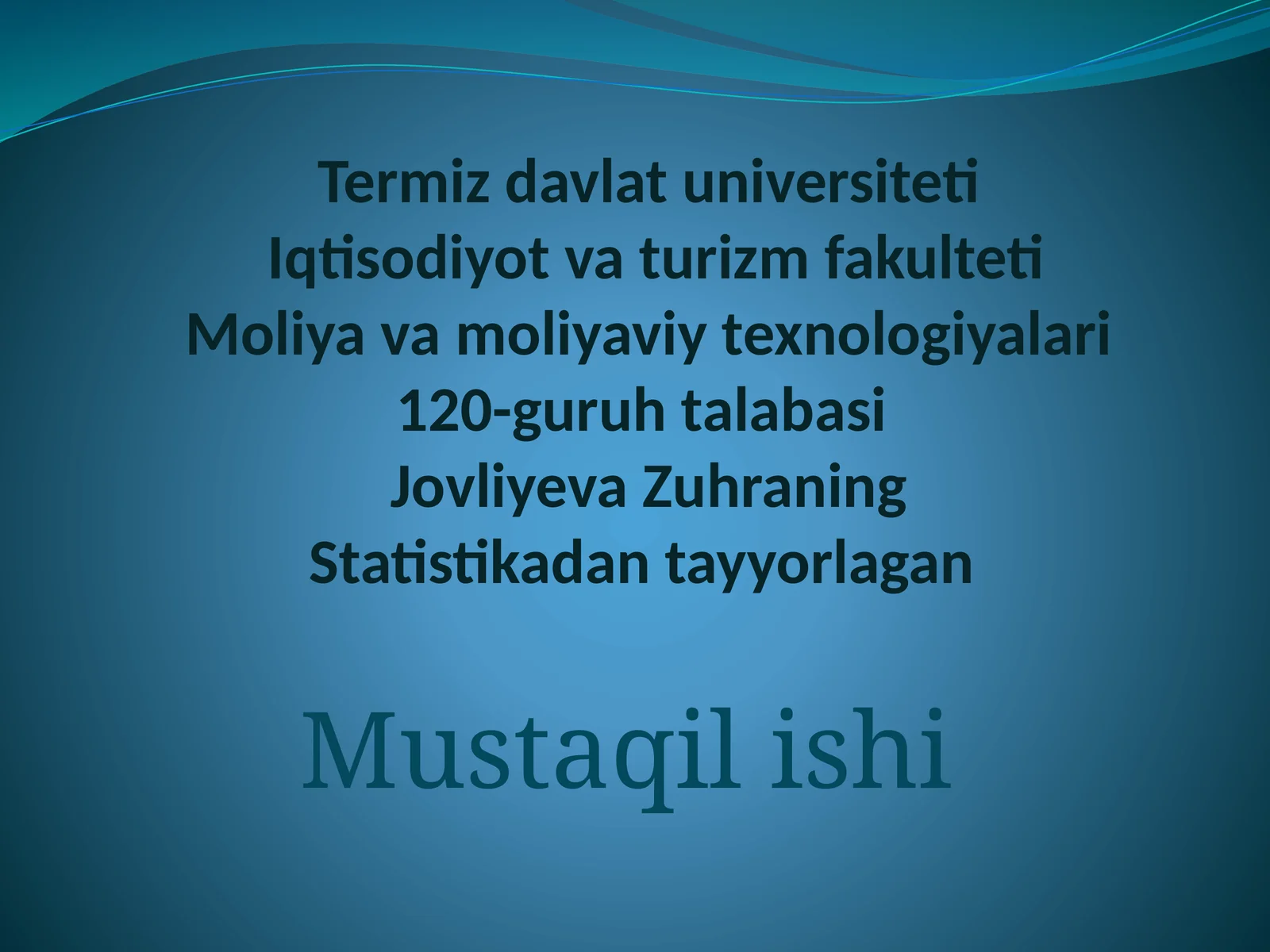 Moliya va moliyaviy texnologiyalar