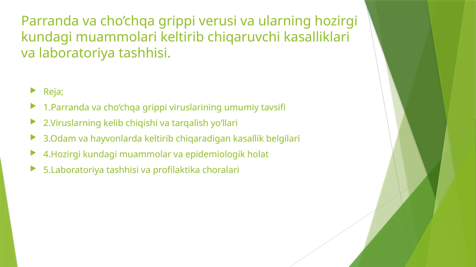 Parrandavacho‘chqagrippiviruslariningumumiytavsifi